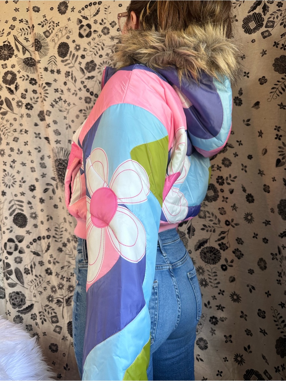 Delia’s • X Dolls Kill Show & Tell Quilted Floral Puffer Jacket